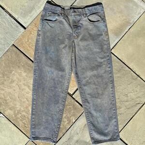 Double Dye Blue Brown Reworked Stussy Big Ol Jeans